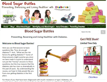 Tablet Screenshot of bloodsugarbattles.com